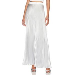 L'Idee 'Bisous' Silver Polyester Pant Size 10 / M